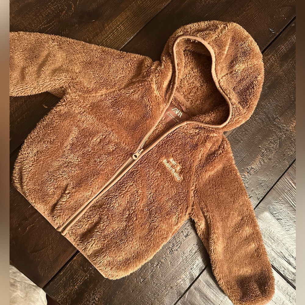 ZARA Fleece hooded jacket